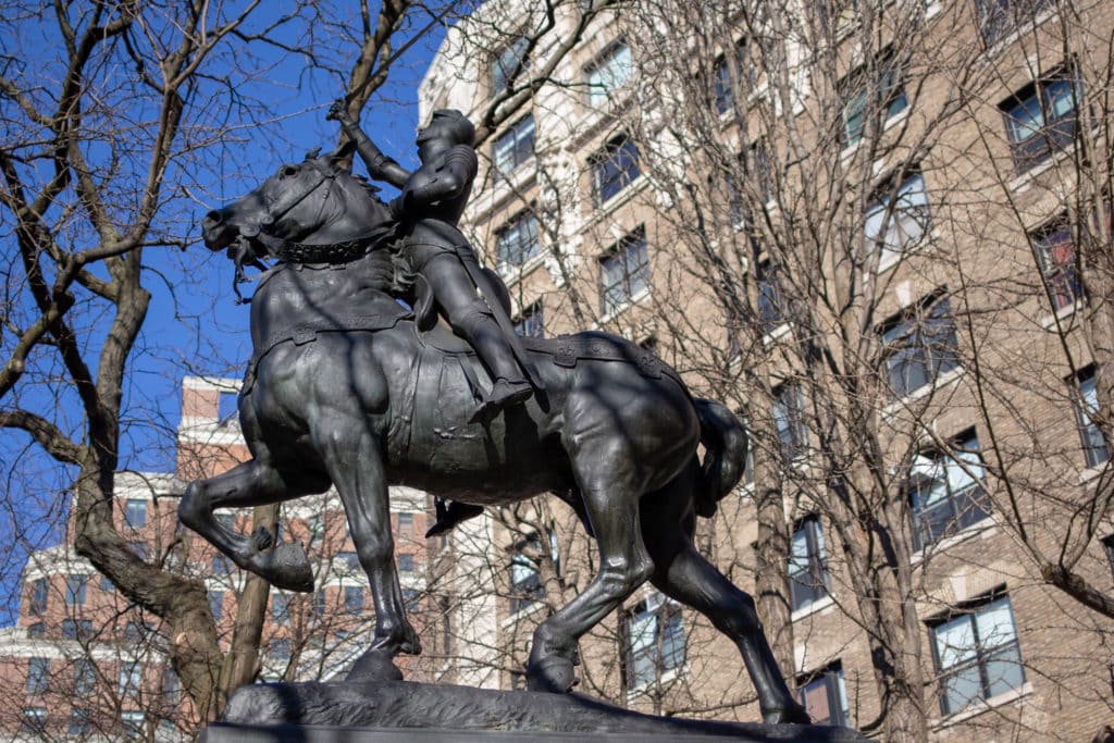 Joan of Arc was the first historical woman to be honored with a statue in NYC.