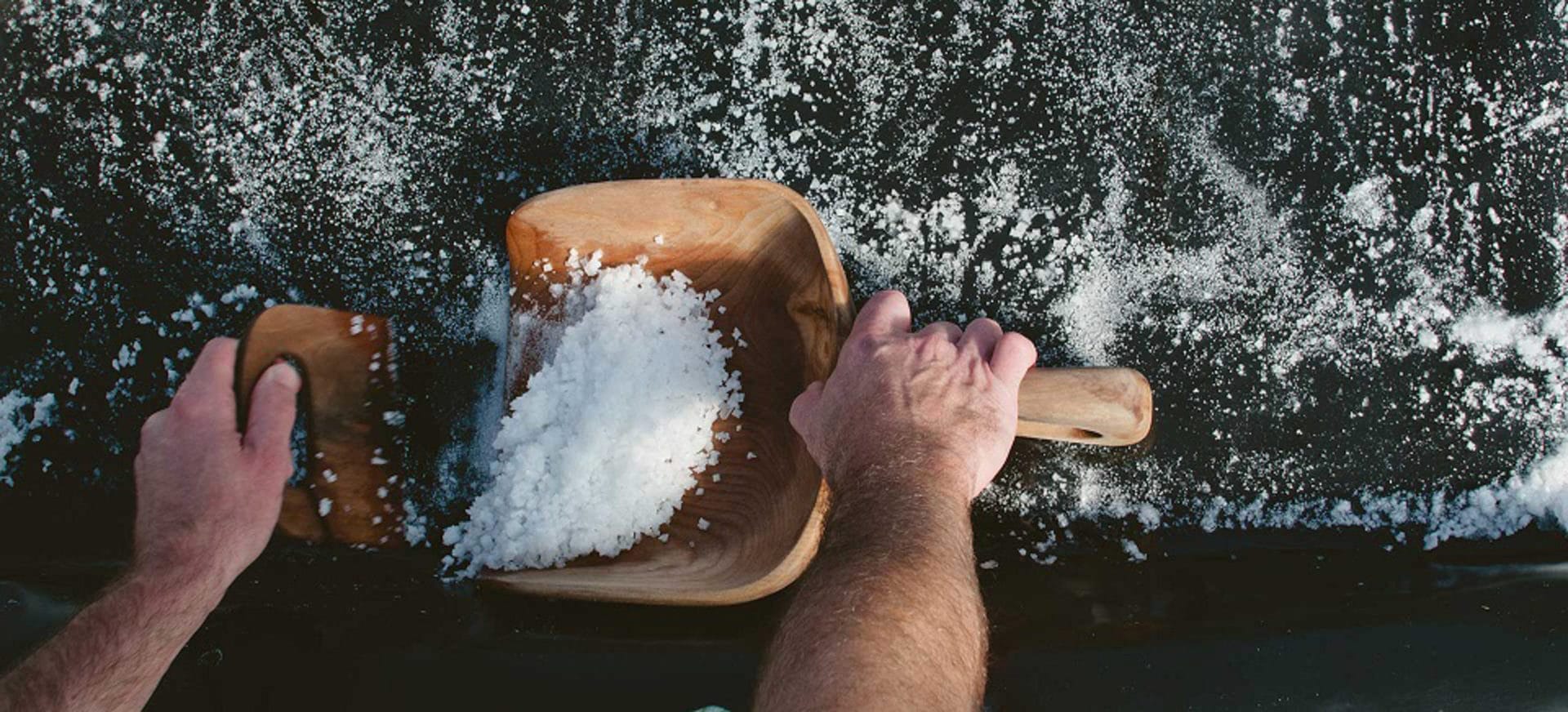 Salt work. Salt works.