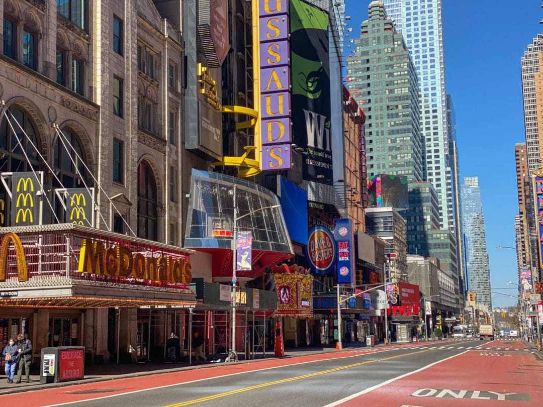 As one of the most iconic streets in the city, 42nd Street passes through Times Square, Herald Square, and Grand Central Terminal before ending at the United Nations Headquarters. 