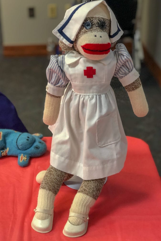 Nurse sock monkey.