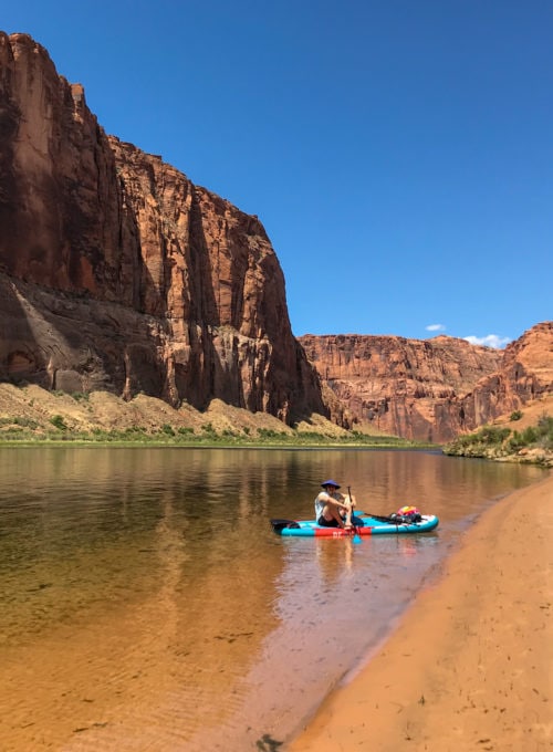Horseshoe Bend from 1,000 feet below: A paddleboarding adventure on the Colorado River