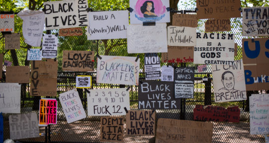 Empty D.C. streets turn into a living activist art gallery amid historic protests