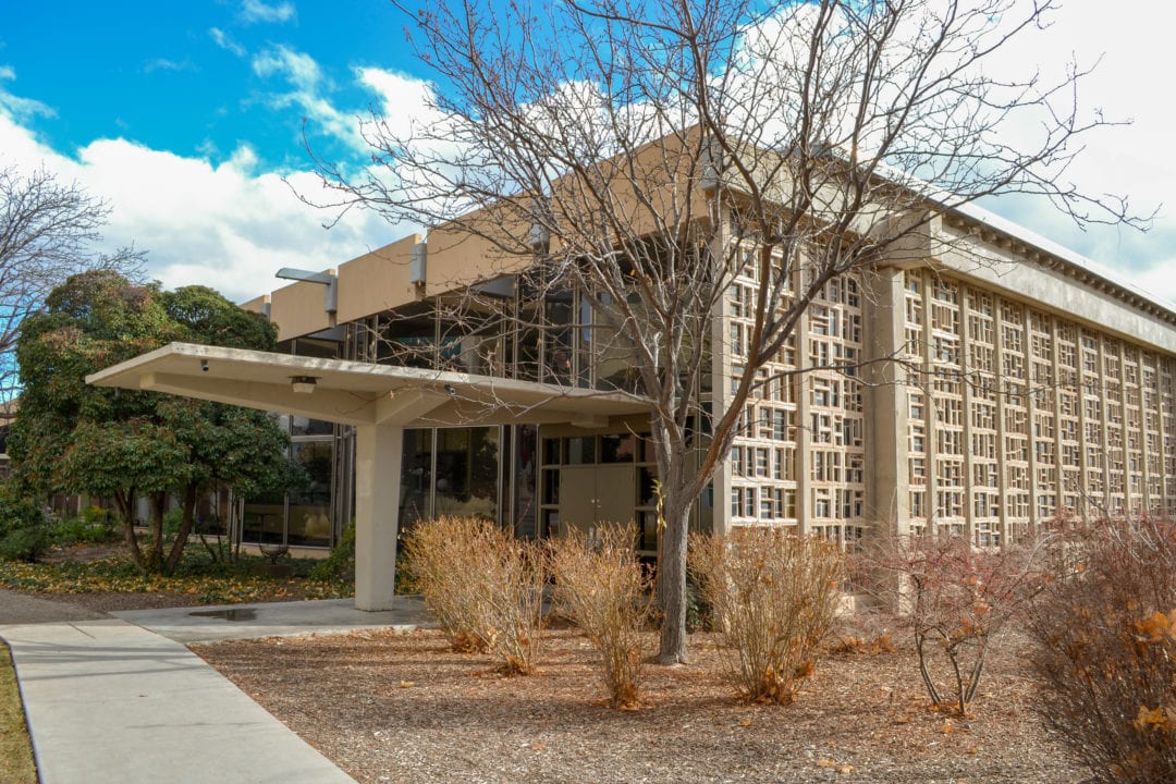 Travelstead Hall, part of the College of Education at the University of New Mexico.