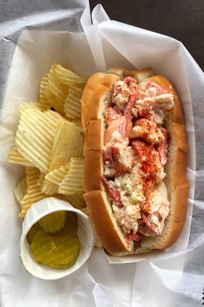 Barnacle Billy's lobster roll.