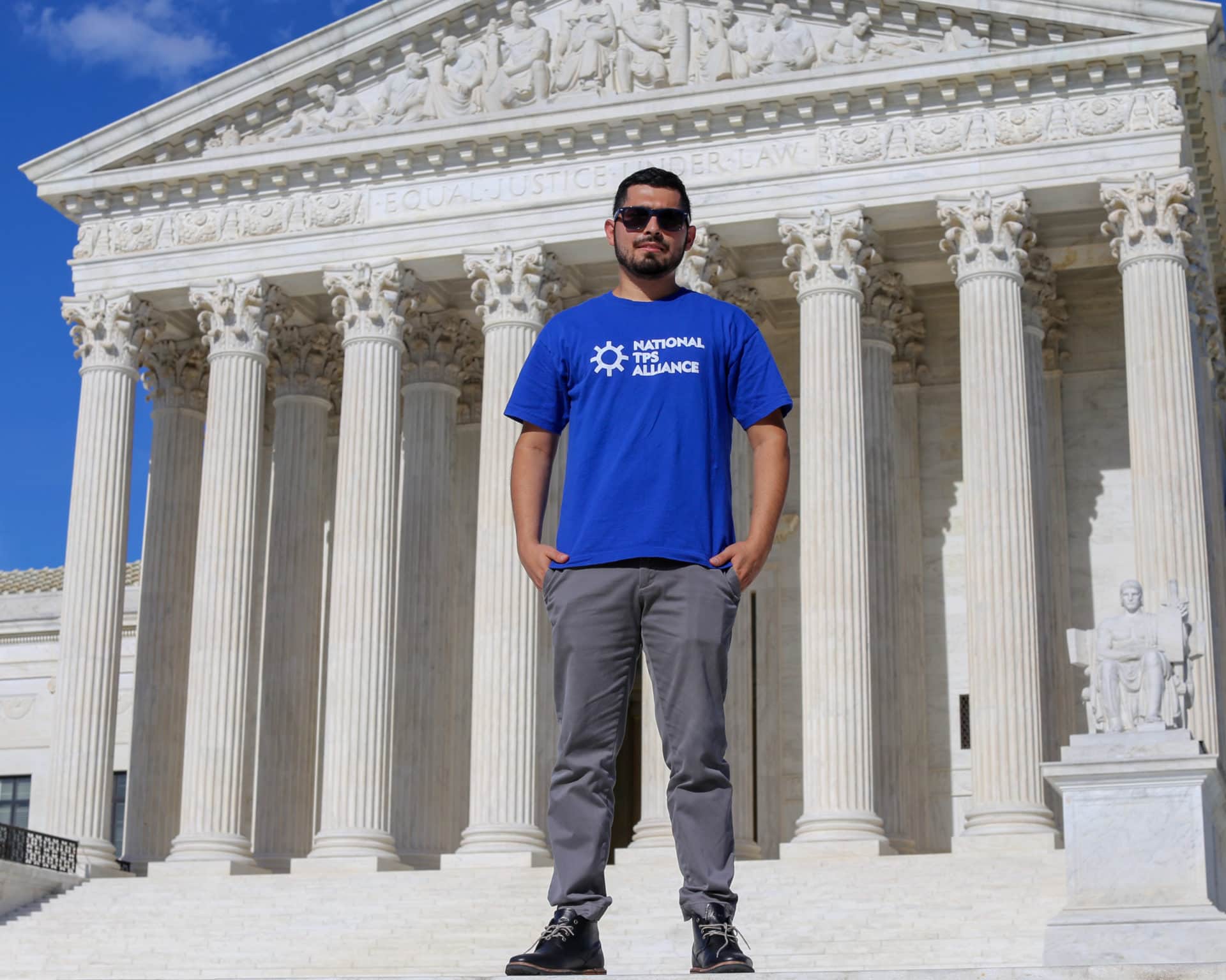William Martinez outside of the Supreme Court in Washington, D.C.