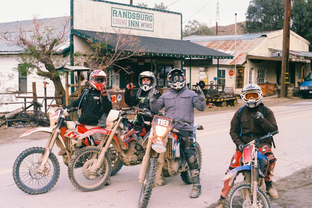 A group of dirt bikers in December, 2019.