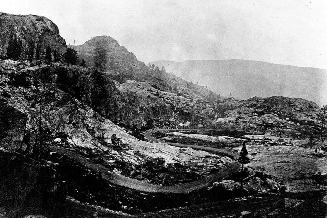 Donner Lake Pass in the 1870s.
