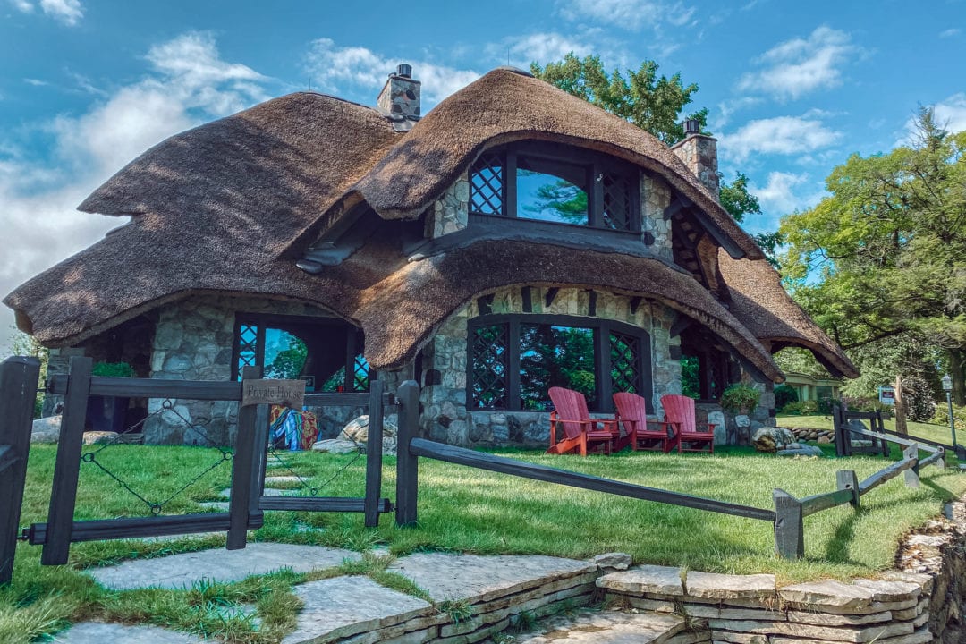 The "Thatch House" is one of the most iconic Mushroom Houses