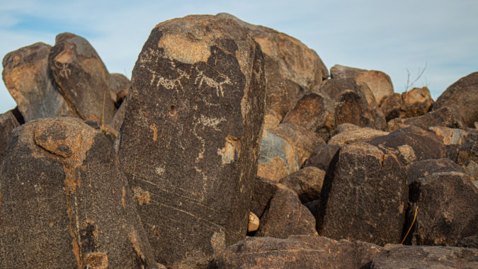 Rock art at Signal Peak in Saguaro National Park