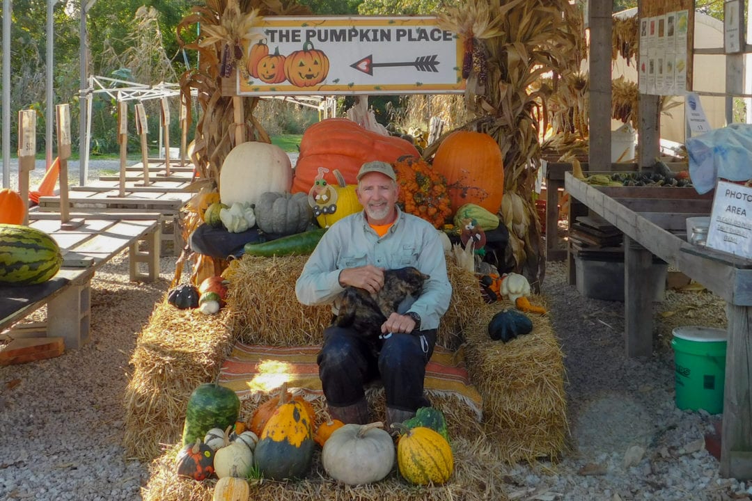 Joe House runs a small 7-acre farm where he grows 280 varieties of pumpkin