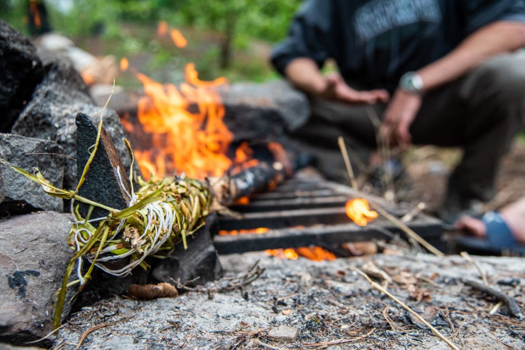 Each day offers us the opportunity to teach Aidan lessons on how to set up and strike camp, leave no trace, gather wood, filter water, and start a fire without matches. 