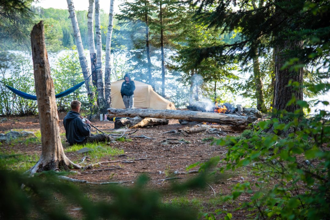 More than 2,000 designated campsites are available on a first-come basis and scattered throughout the BWCAW. Each site is often at least a quarter mile from the next one and includes a fire grate, latrine, and plenty of room for tents. The farther you go, the more secluded the sites become.