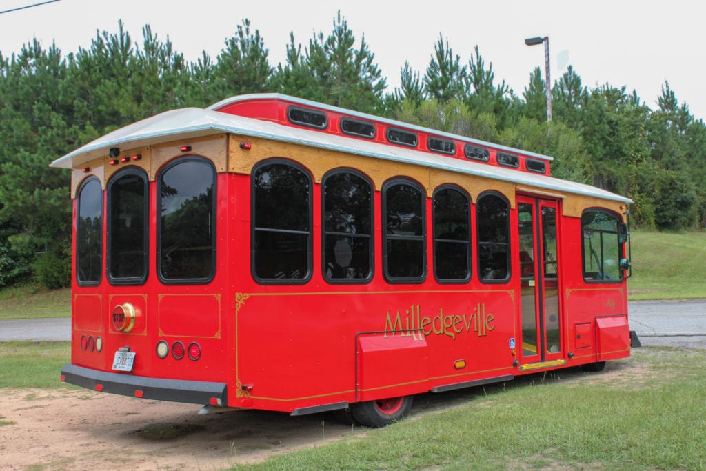 The Milledgeville Trolley.