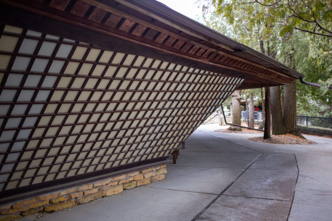 The house is said to have been inspired by Frank Lloyd Wright.