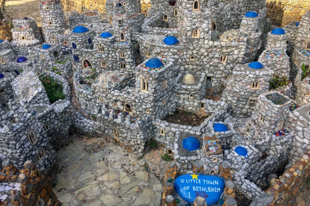 Town of Bethlehem made of rocks