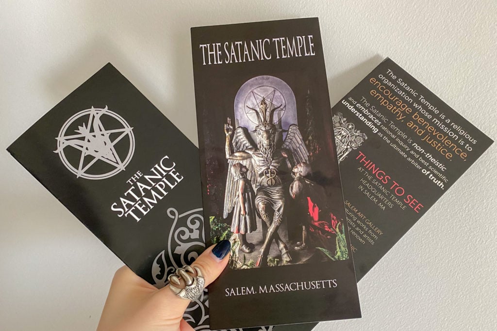 Pamphlets available at the Satanic Temple