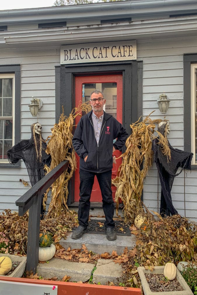 Antony Daou, owner of the Black Cat Cafe.