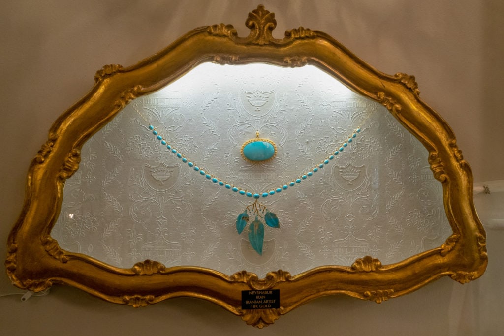 Iranian turquoise.