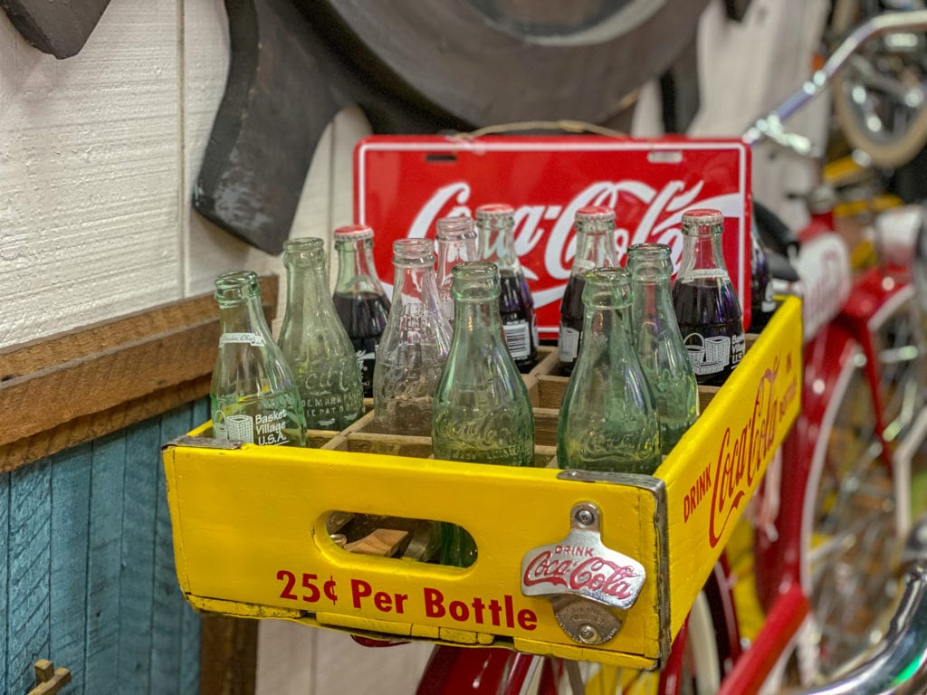A soda bottle rack.