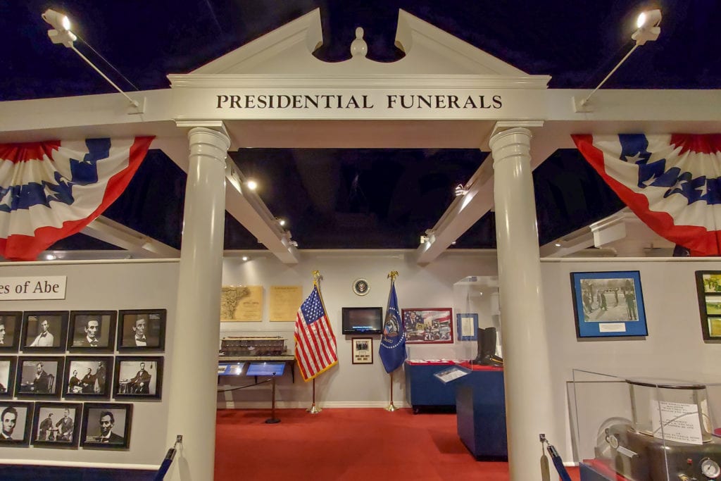 Presidential funerals exhibit.
