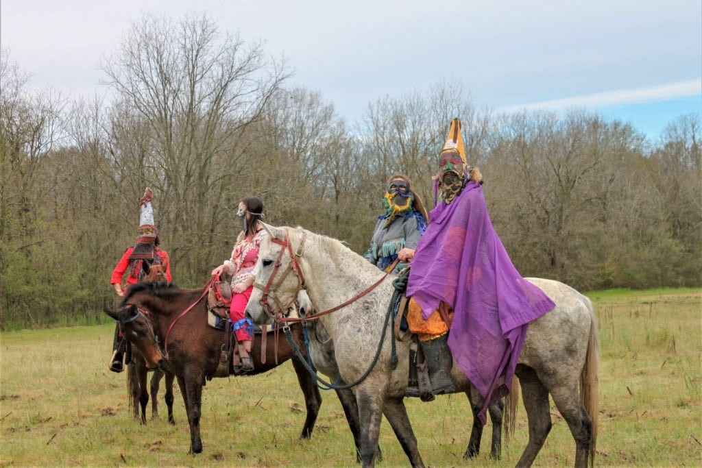 Horseback riding is a long-standing aspect of the Cajun Mardi Gras tradition