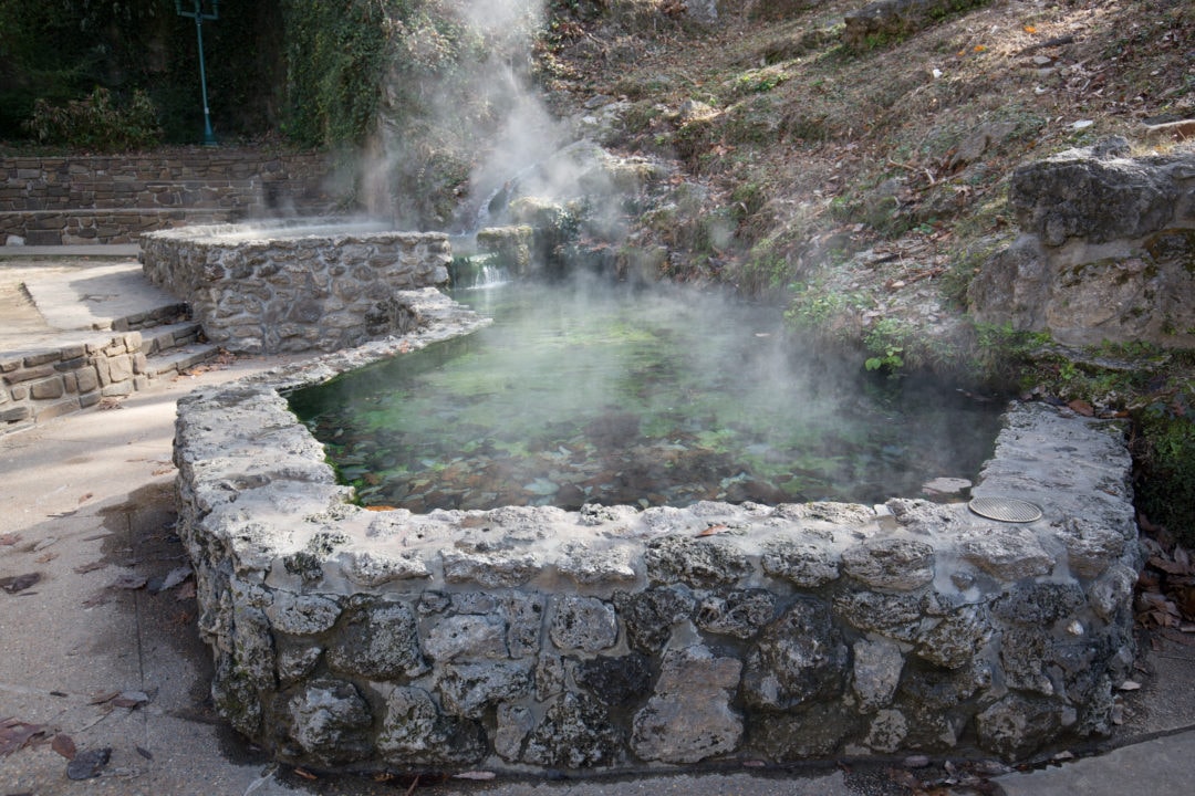 Mineral hot water in Hot Springs National Park