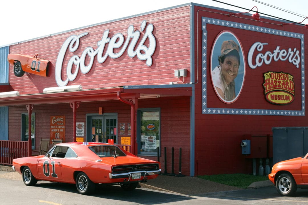 The exterior of Cooter's Dukes of Hazzard musem