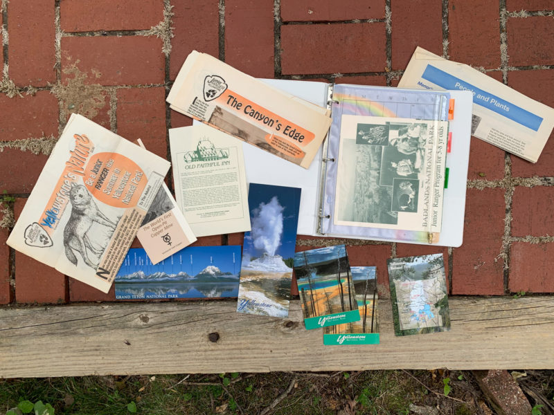 Mementos from a family road trip