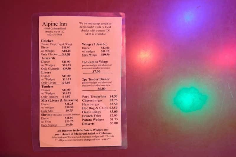 Alpine Inn Omaha: Fried Chicken and the Famous Raccoon Show