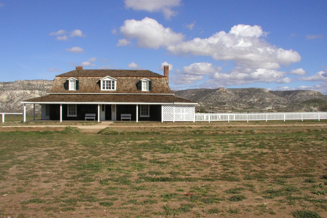 a historic home in the desert