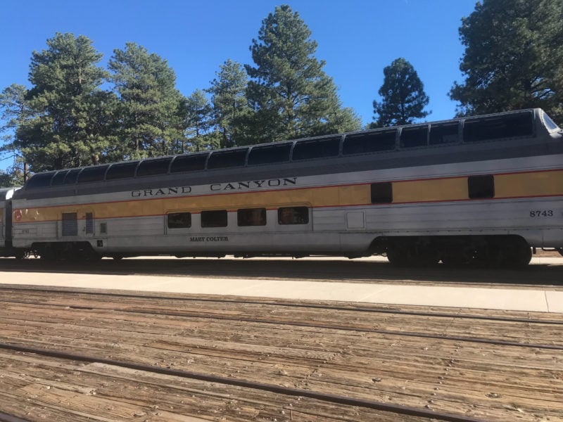 a train that says "grand canyon"