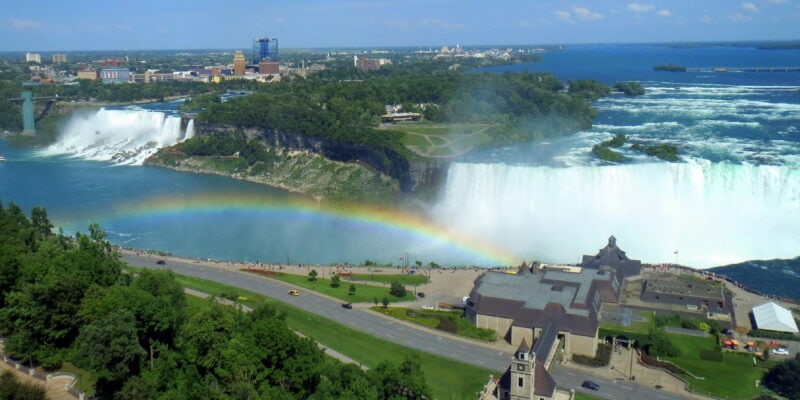 A view of Niagara Falls waterfall