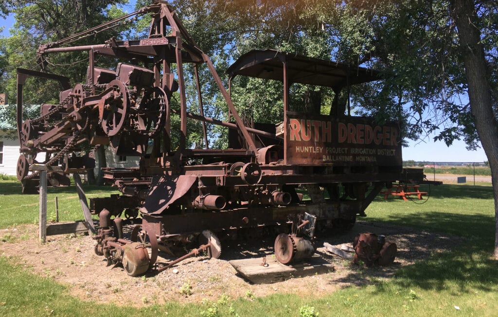 Old machine on display at irrigation museum