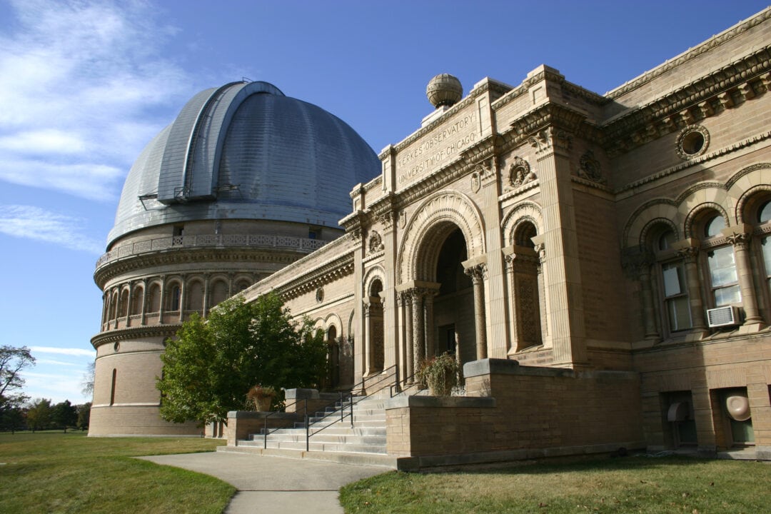 Yerkes Observatory, an astronomy and astrophysics observatory building in Wisconsin