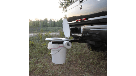 Hitch-mounted Toilet