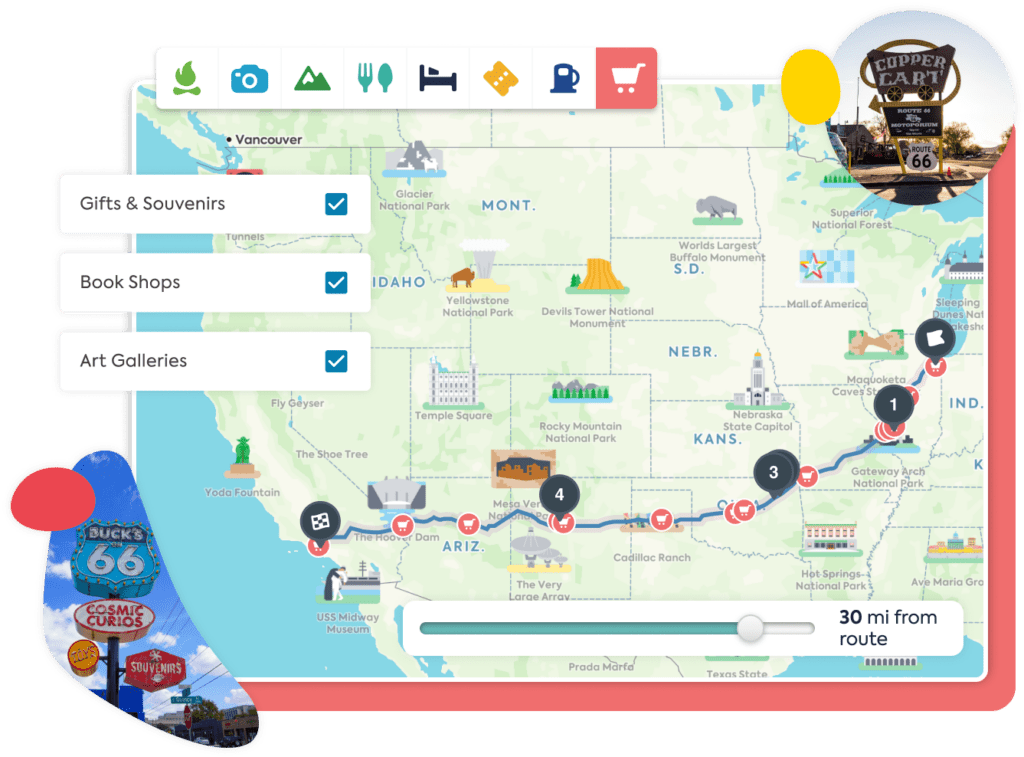 Road Trip Planner Build Your Itinerary And Find The Best Stops