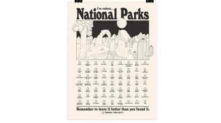 National parks poster