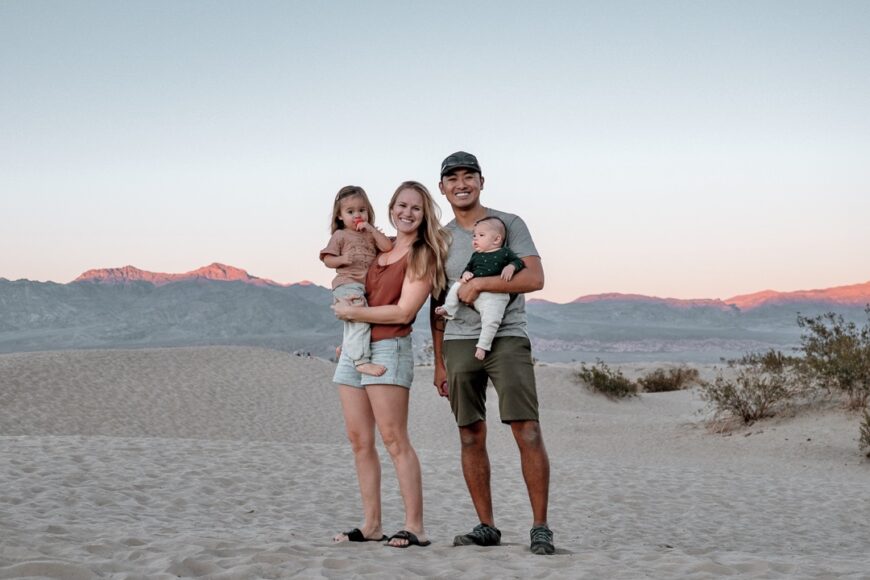 A campervan road trip to Death Valley with a 3-month-old and a toddler