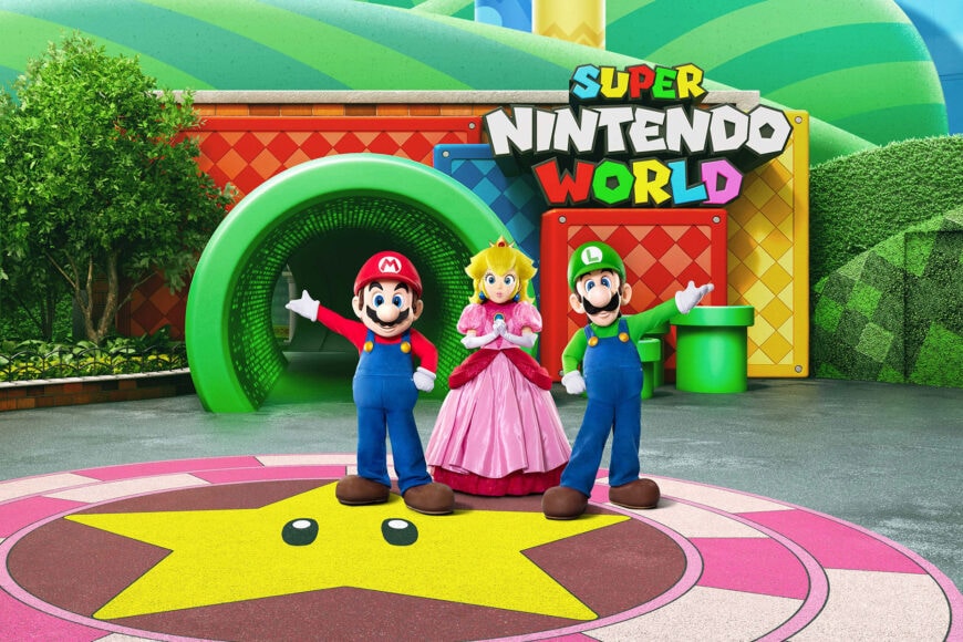 It’s me, Mario! Take a nostalgic trip through your favorite video games at Universal Studios Hollywood