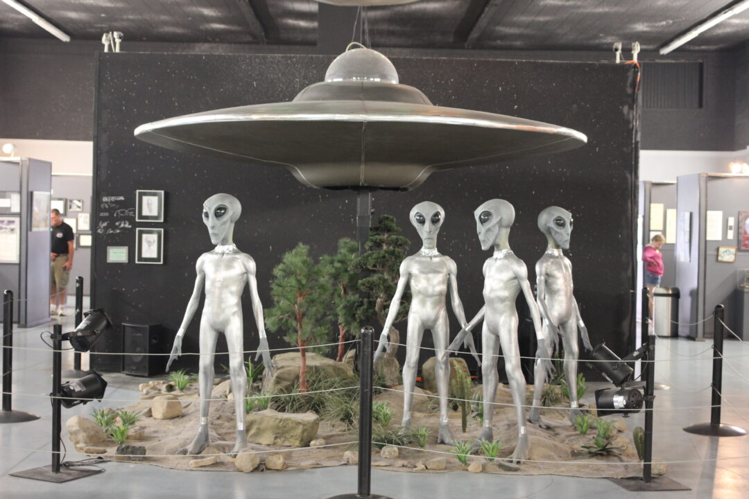 An alien exhibit in Roswell, New Mexico