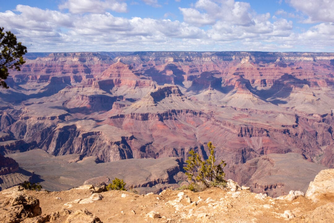 a sweeping view of the grand canyon