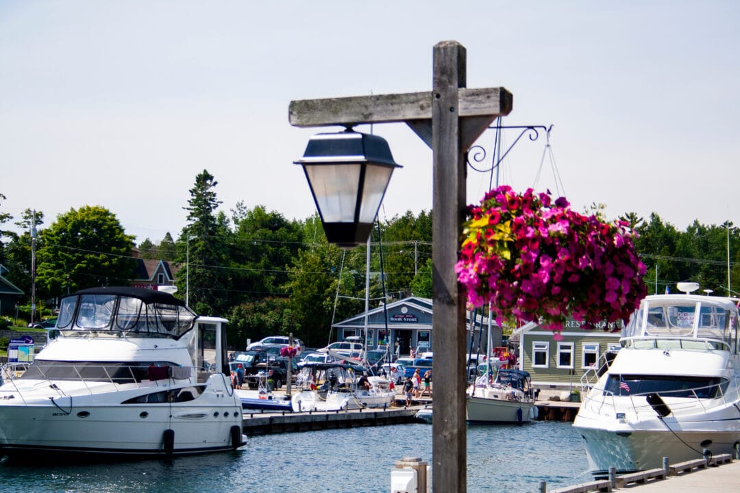 Harbour area in Tobermory, Canada
