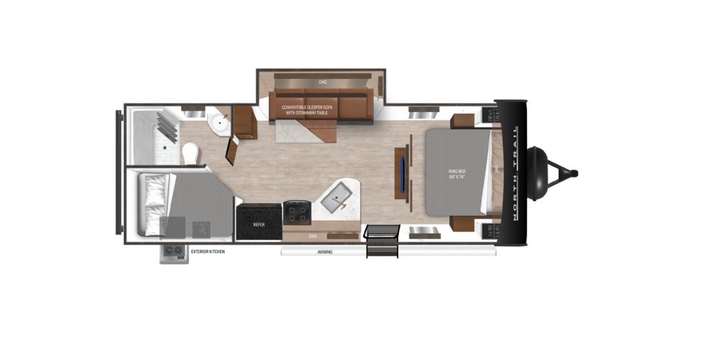 travel trailers 1 2 ton towable