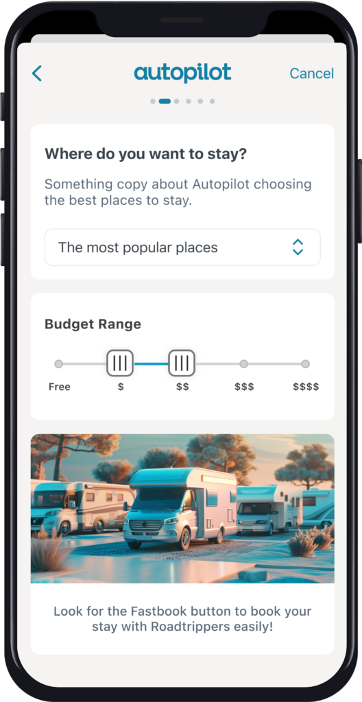 Trip planning app based on your budget
