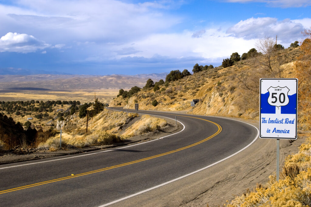 Loneliest road in America road trip