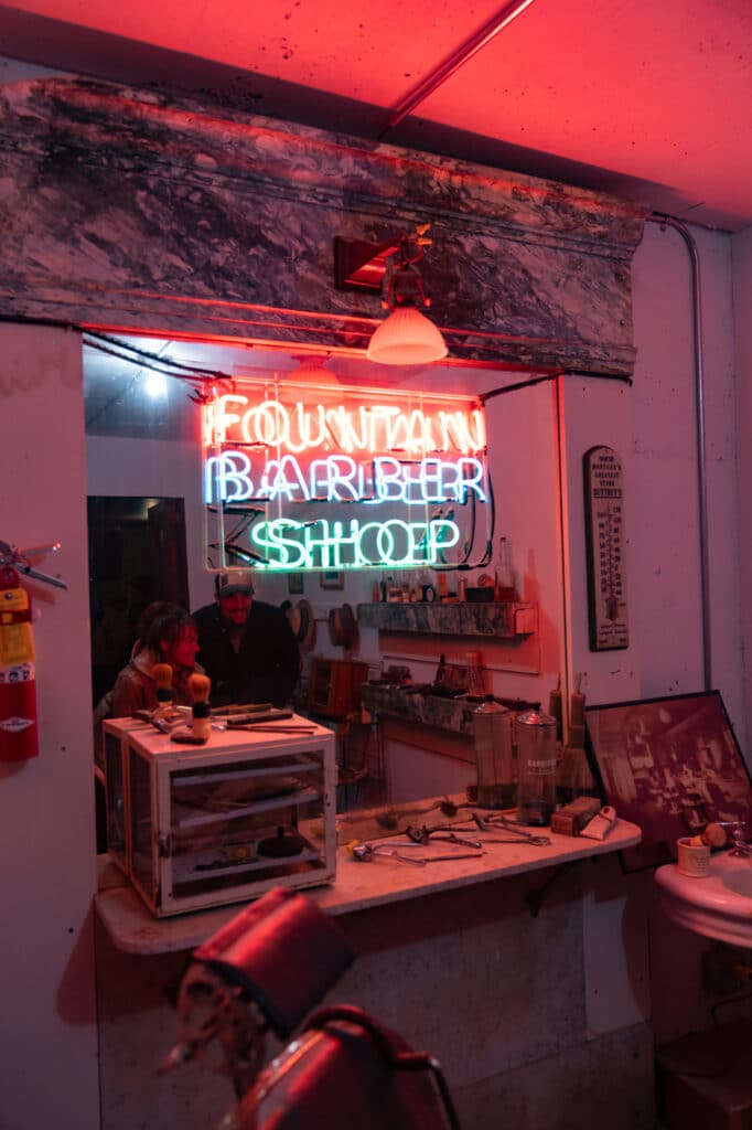 Underground Barber Shop in Havre, Montana