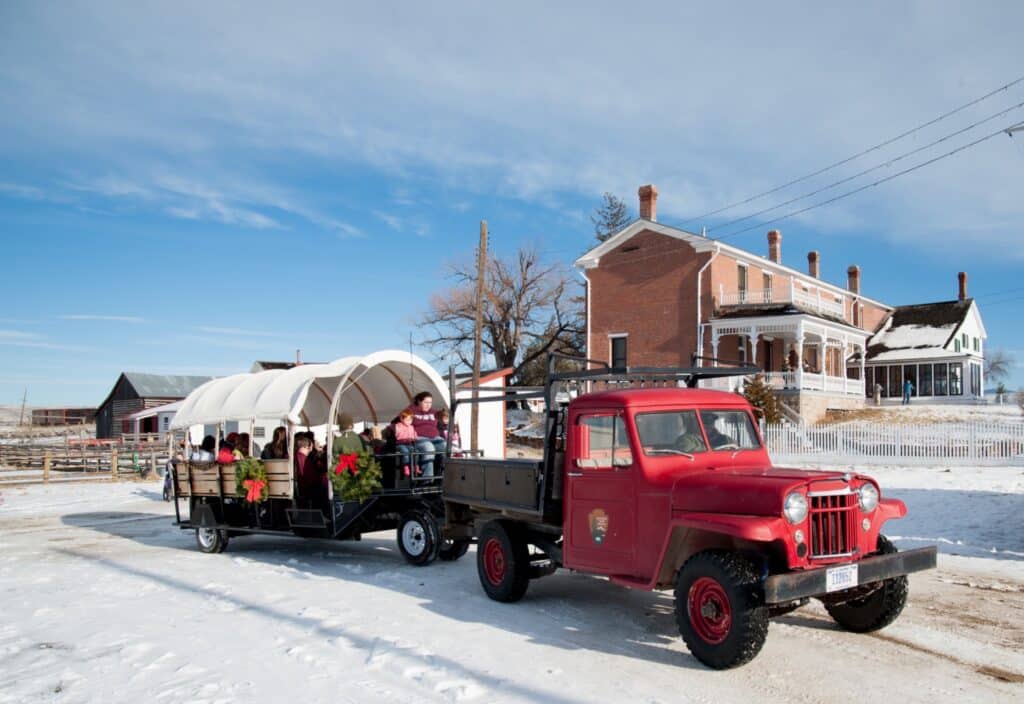 christmas stroll ride in Broadus, MT