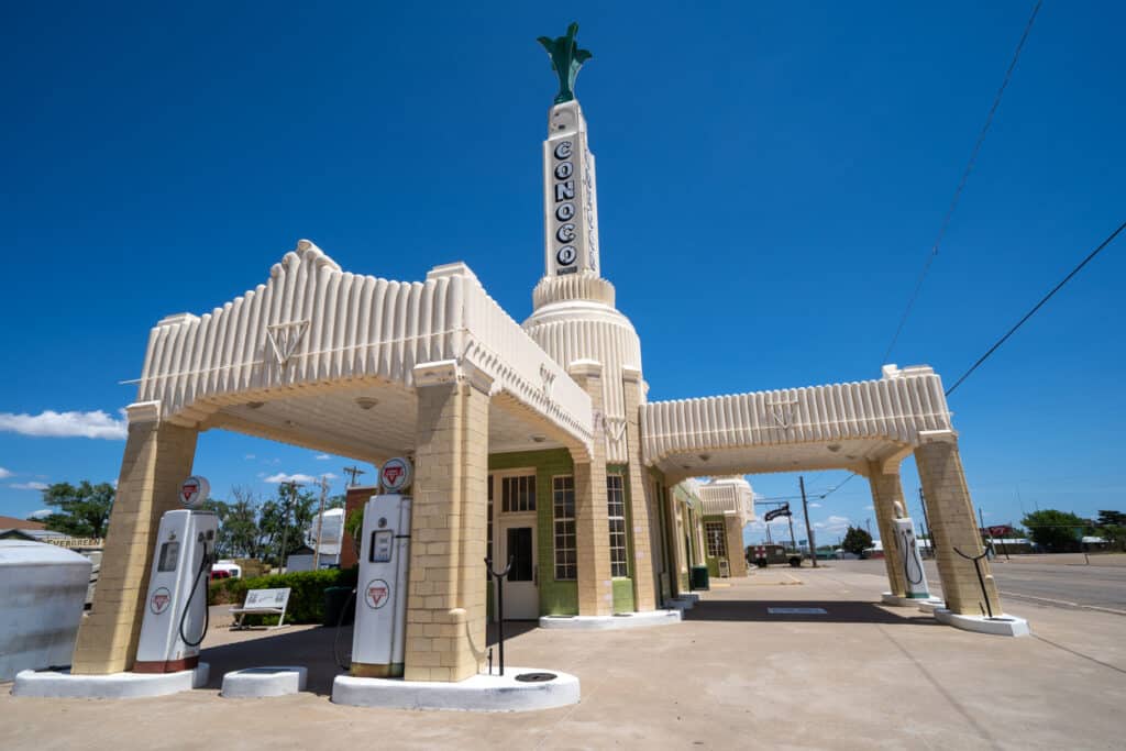Conoco Tower Gas Station in Shamrock, TX
