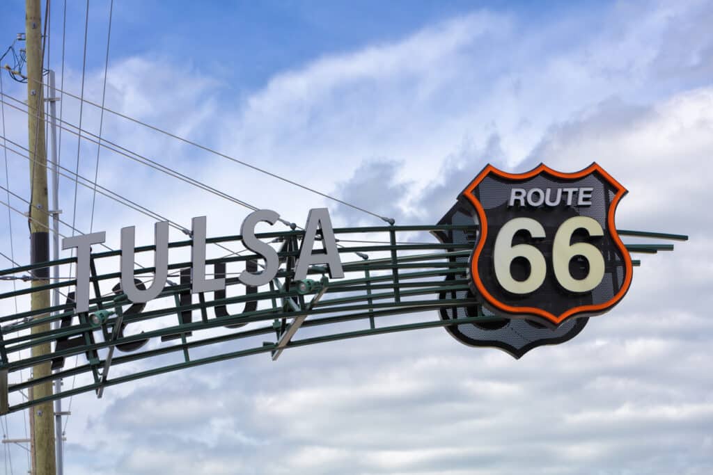 Route 66 in Tulsa, OK
